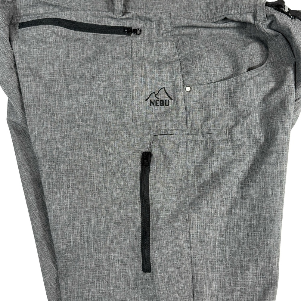 Nebu Fitted B-52 Mens Gray Hiking Pants Lightweight Travel Outdoor Size 38x32 - Picture 8 of 16